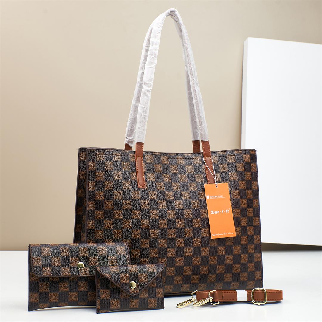 [ EMBRACE THE LATEST TREND 🤩🤩✨ !!! ] 3 IN 1 Brand New Very High Quality Stylish and Luxurious Comfortable Ladies Handbag Exclusive and Enticing .Designed With Durability and Functionality ✔👌