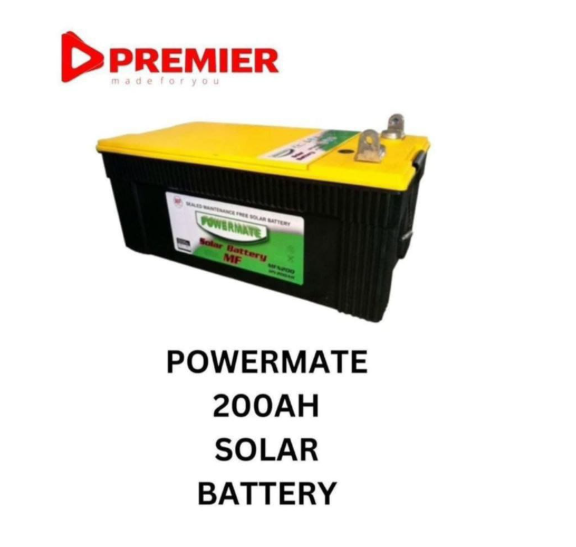 [🔥 POWERMATE 200AH SOLAR BATTERY 🤩✨ !!!] 👉 1-pc ultra-high capacity solar battery 🔋 durable, efficient & reliable 💯 perfect for large home, office & solar setups ⚡