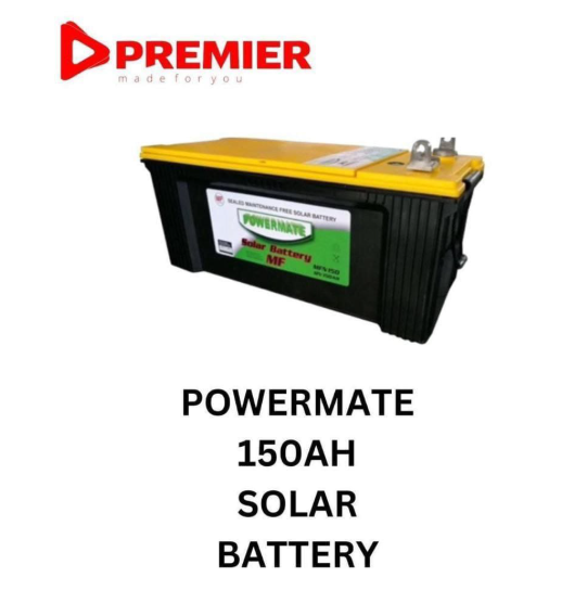 [🔥 POWERMATE 150AH SOLAR BATTERY 🤩✨ !!!] 👉 1-pc high-capacity solar battery 🔋 reliable, durable & efficient 💯 perfect for home, office & solar setups ⚡