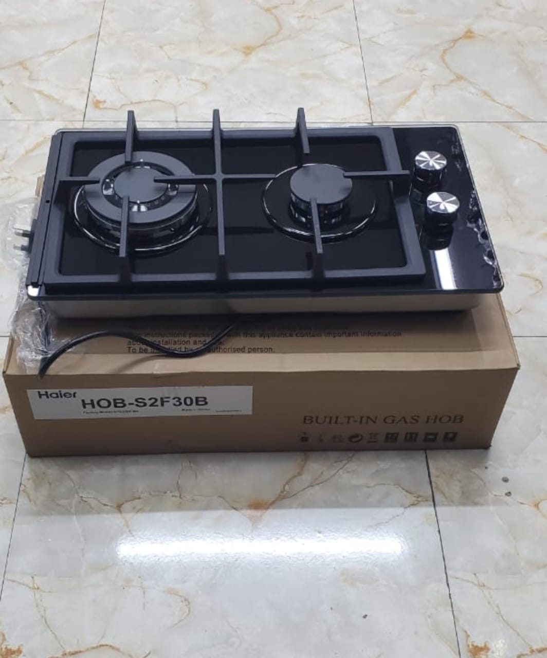 🍳 Haier 2-Burner Built-In Cooker (1pcs) ✨ Sleek & efficient 💯 Dual burners with easy flame control ⚡ Perfect for home cooking & modern kitchen style 🏡