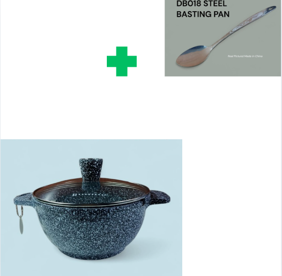 [ PRICE OFFERS🤩🤩✨...ONLY AT KILIMALL !!! ]  1pc EDENBERG CASSEROLE WITH LID Classy Very High Quality Stylish Ideal for cooking stews, soups, rice & veggies Comes With Two Free Serving Spoons.