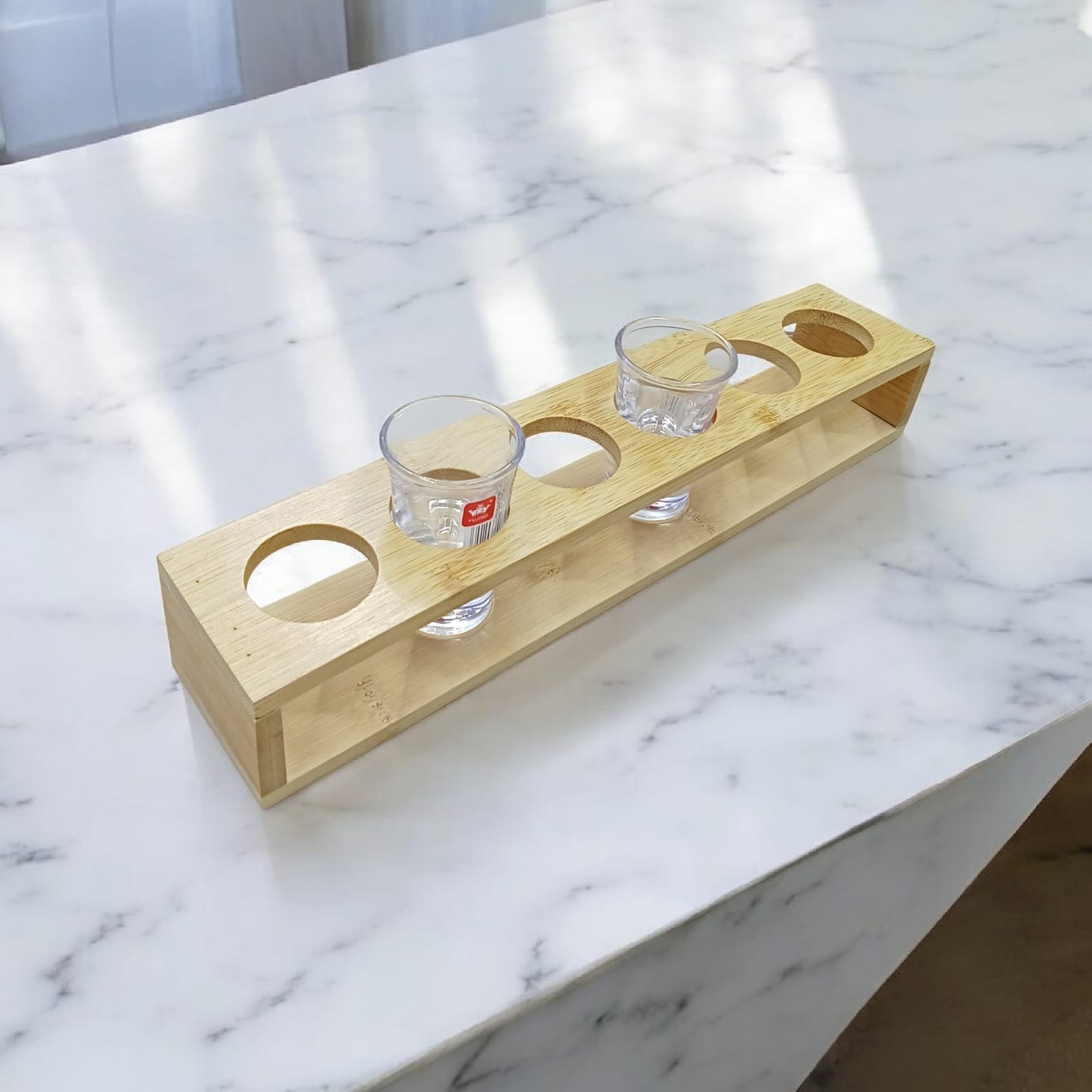 🥇 TOP OFFER 🥇 1PC Wooden Tot Glass Holder – High-Quality Art Deco Design