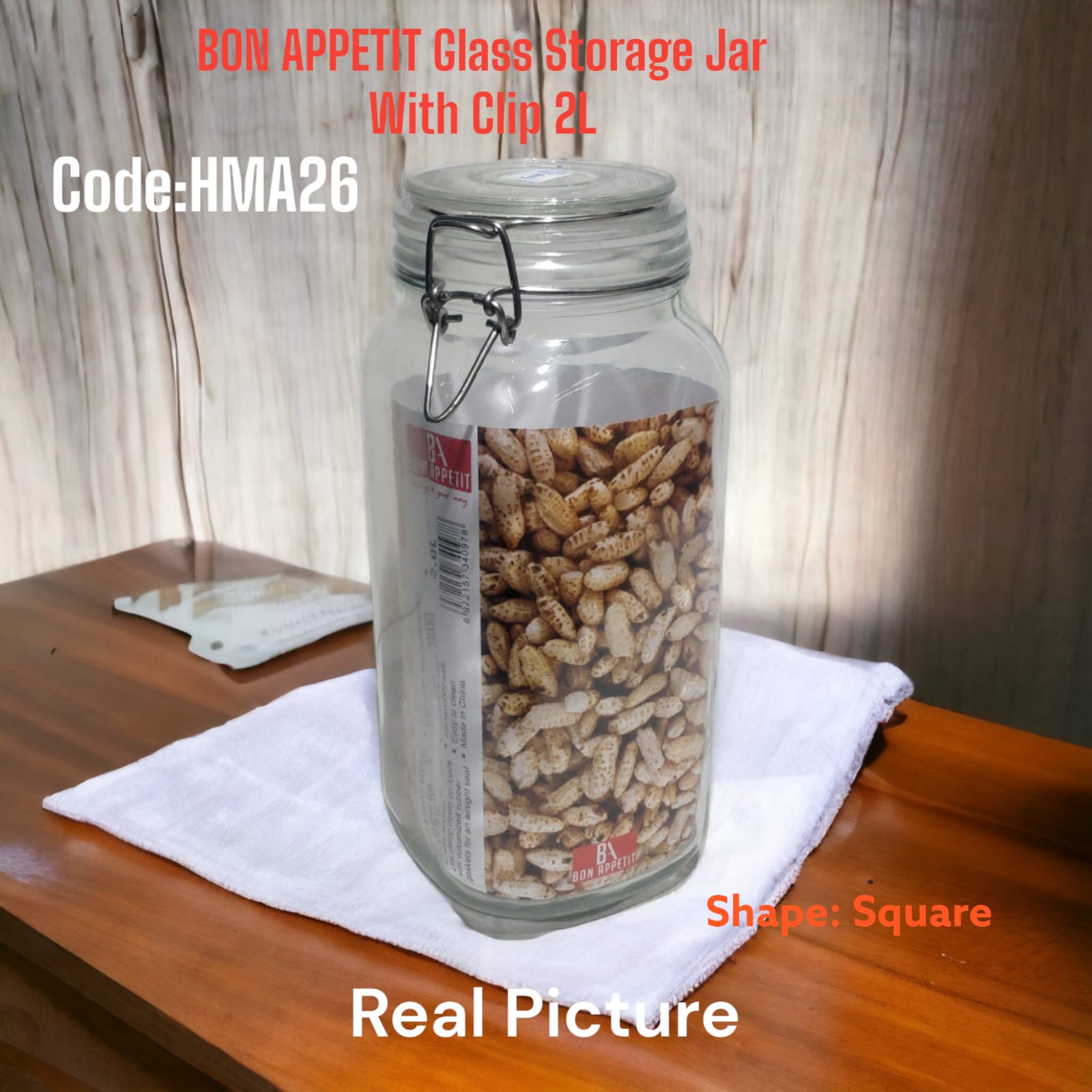 🔴 FINAL STOCK OFFER 🔴 Appetit Glass Storage Jar Airtight Kitchen Food Container Durable Clear Glass Jar for Sugar Snacks Spices Storage