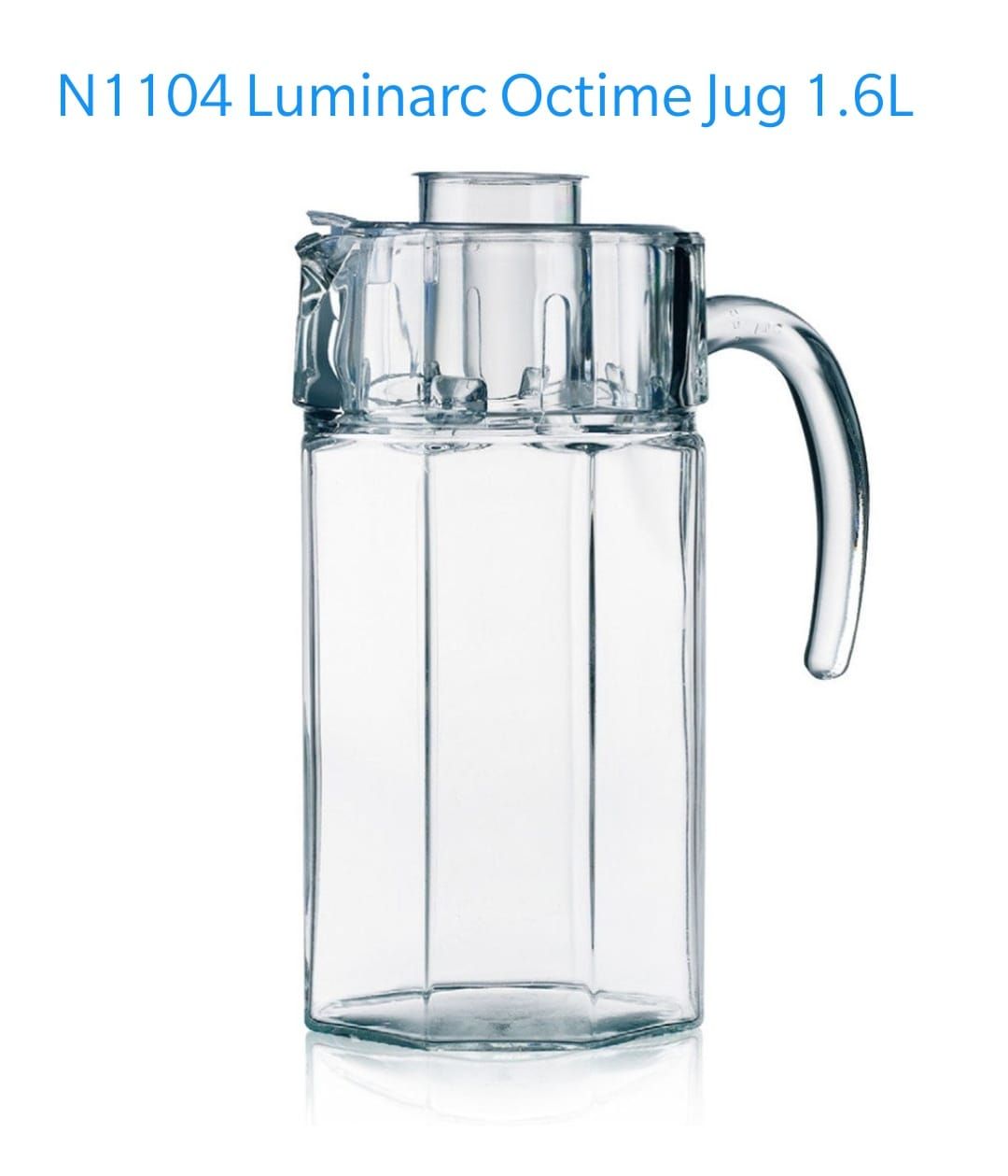 🔥 SPECIAL PRICE OFFER 🔥 Luminarc Octime Glass Jug Durable Clear Water Juice Pitcher Stylish Beverage Serving Jug for Home Kitchen Use