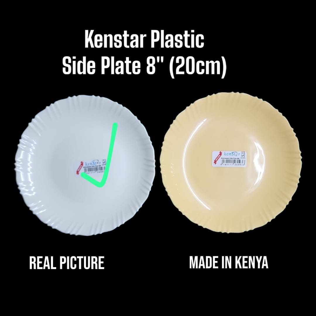 🌈 EVERYDAY SAVINGS OFFER 🌈 Kenstar Plastic Side Plate Durable Lightweight Food Serving Plate Stylish Kitchen Dining Plate for Home Use
