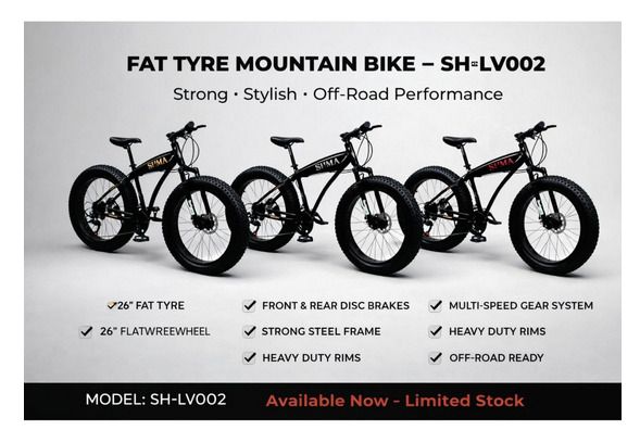 💎 LIMITED STOCK OFFER 💎 – 1pcs Fat Tyre Bike for Adults, High-Quality & Durable