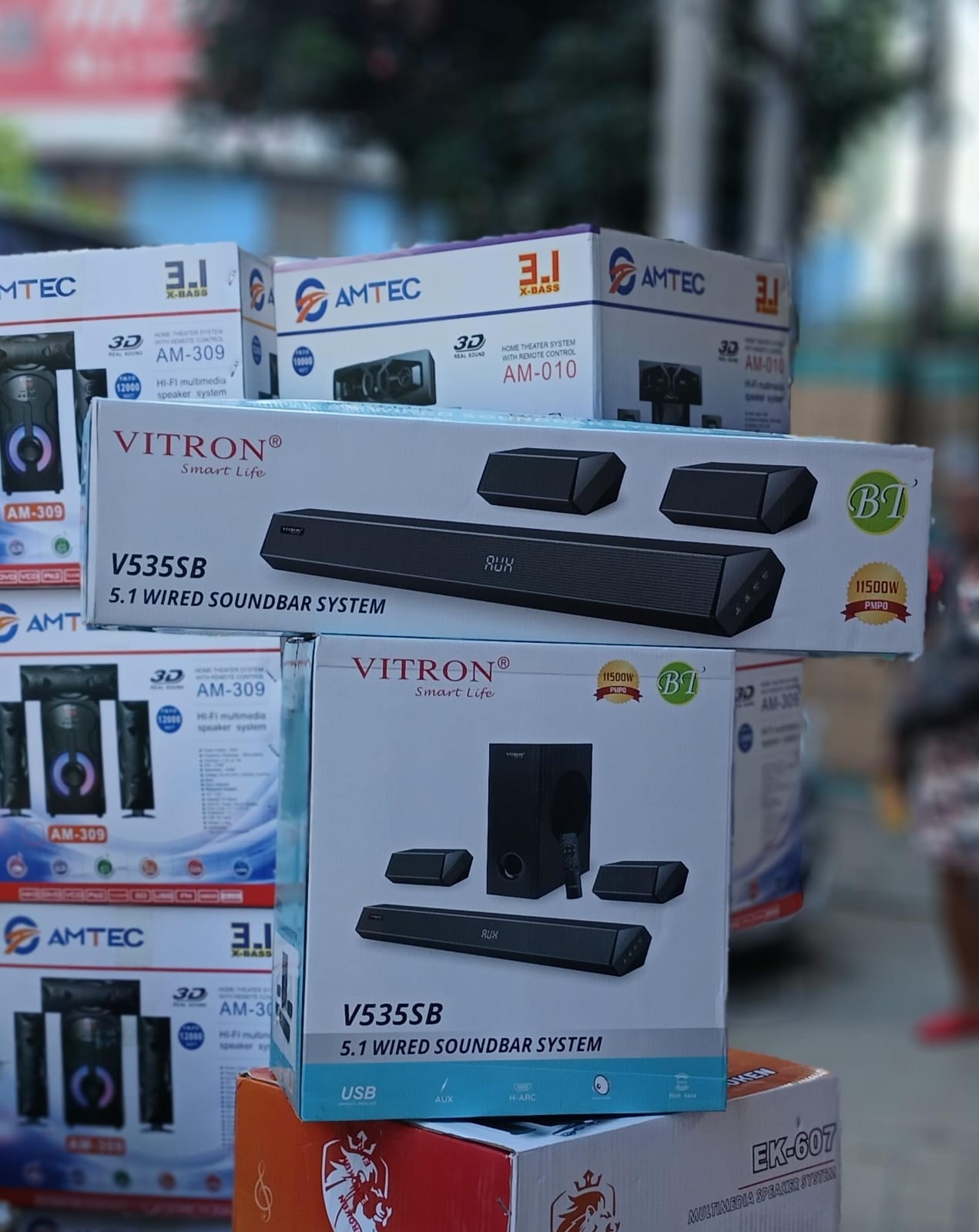 🔥 Special Offer 🔥 V535 Subwoofer 🔊 Powerful Bass Sound System | Bluetooth USB FM Home Theatre Speaker Loud Clear Audio Music System