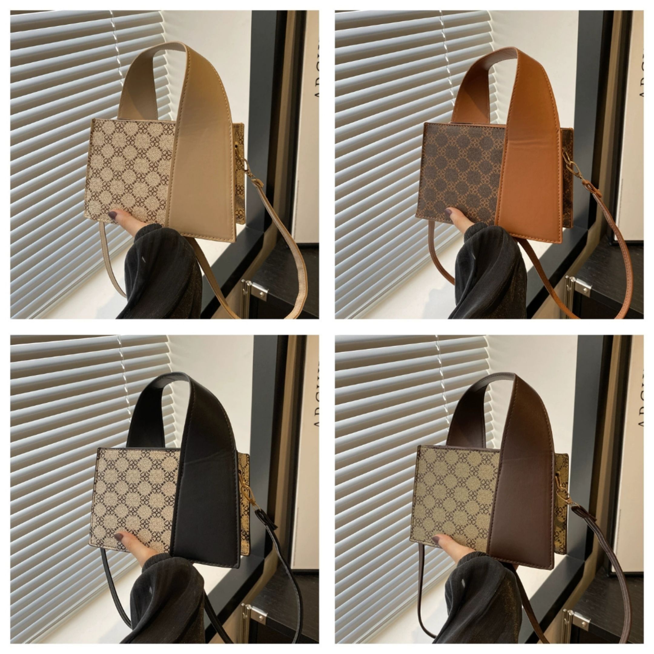 Newly arrived fashionable handbag, crossbody bag, patchwork shoulder bag, fashionable and versatile birthday gift, Valentine's Day gift