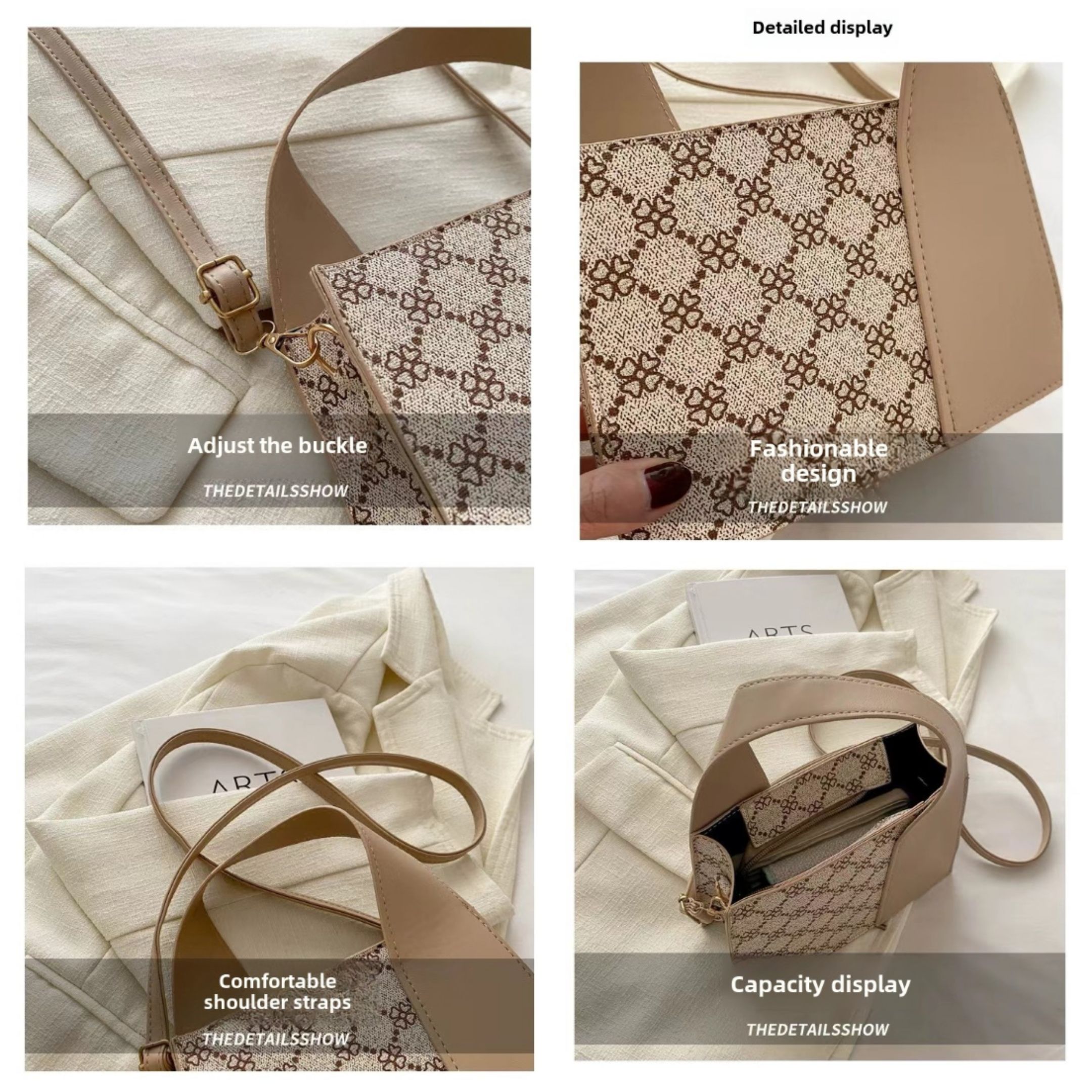 Newly arrived fashionable handbag, crossbody bag, patchwork shoulder bag, fashionable and versatile birthday gift, Valentine's Day gift