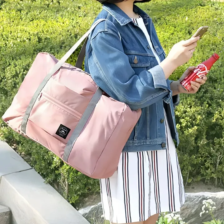 Moving packing bag large-capacity clothing finishing quilt storage  portable folding travel bag Aircraft bag shoulder bag can be sleeved with pull bar case travel bag portable handbags