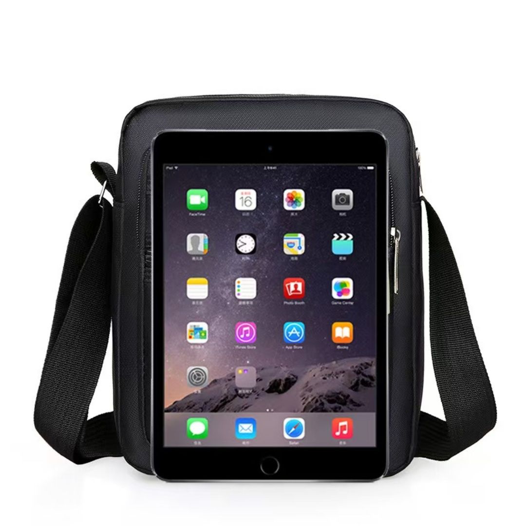 Men's shoulder bag, crossbody bag, multi-layer zipper, doing business, wallet collection