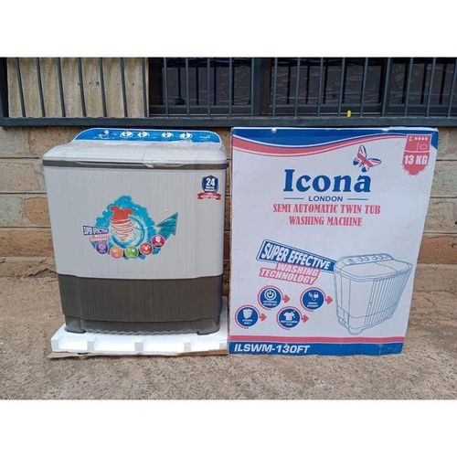 CLEARANCE OFFER ICONA Washing Machine 13kg Twin Tub Top Load Semi Automatic ILSWM