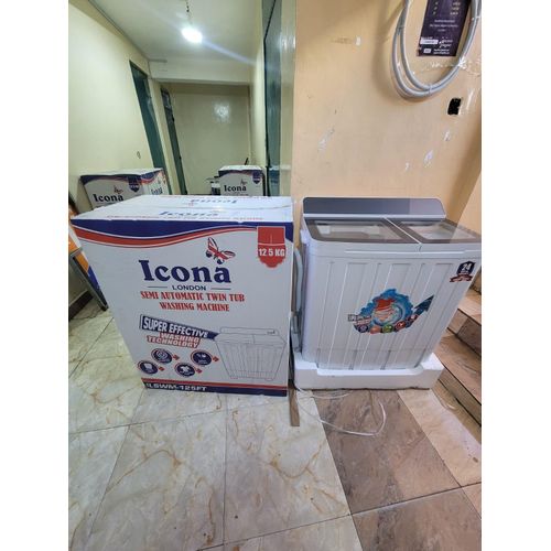 CLEARANCE OFFER ICONA 12.5kgs Twin Tub Top Load Washing Machine