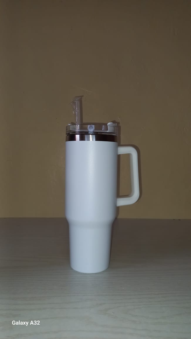 Stanley  cups 1.2 litres Stainless Steel Tumbler with Handle & Straw Lid, Insulated Reusable Stainless Steel Travel Mug