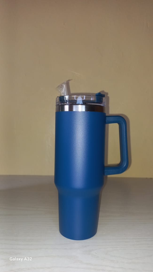 Stanley  cups 1.2 litres Stainless Steel Tumbler with Handle & Straw Lid, Insulated Reusable Stainless Steel Travel Mug