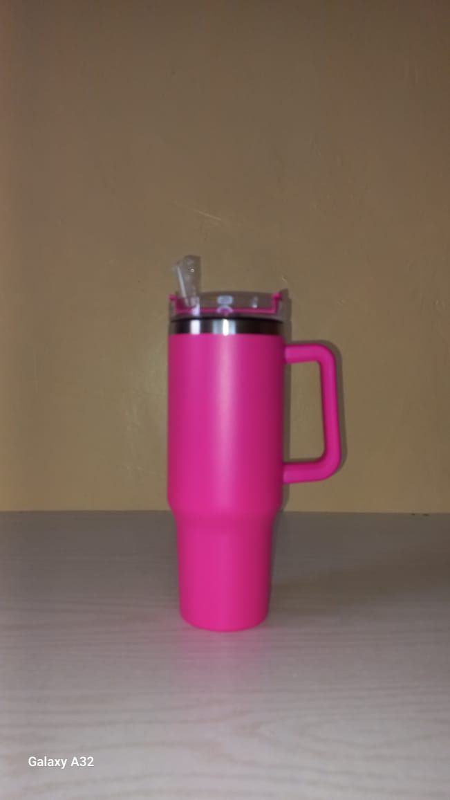 Stanley  cups 1.2 litres Stainless Steel Tumbler with Handle & Straw Lid, Insulated Reusable Stainless Steel Travel Mug