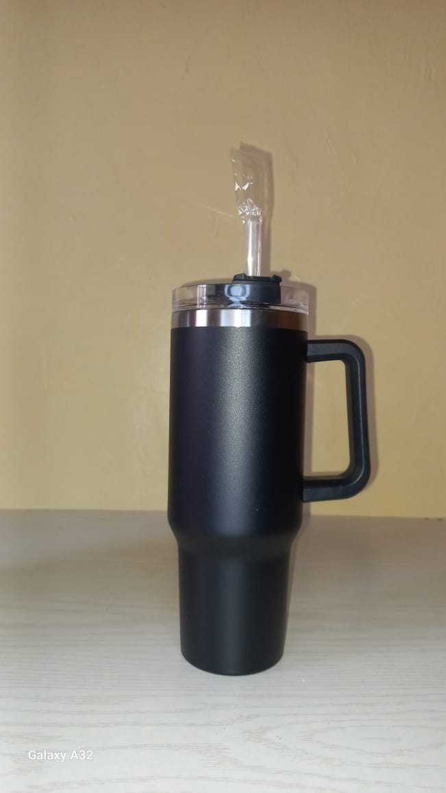 Stanley  cups 1.2 litres Stainless Steel Tumbler with Handle & Straw Lid, Insulated Reusable Stainless Steel Travel Mug