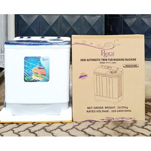CLEARANCE OFFER ROCH 11KG Twin Tub Semi-Automatic Washing Machine