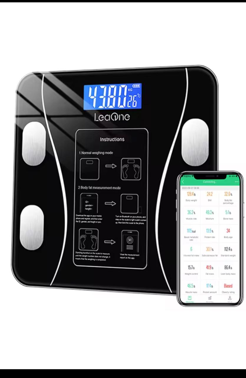 Smart Digital Body Weight Scales Wireless LEDBody Weight and Fat, Digital Bathroom Body Weighing Monitor The Body Fat Digital Bathroom Weight Scale is a convenient and essential tool for anyone