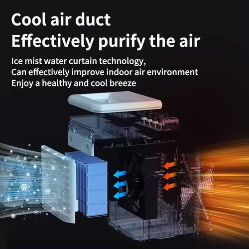 New Portable Ultra Air Cooler USB Cooling Fan Personal Air Conditioner with LED