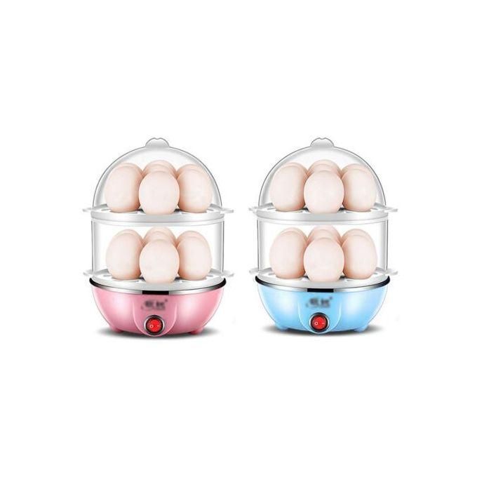 1Double Layer Egg Boiler Egg Vegetable/Corn Steamer-14 eggs poacher