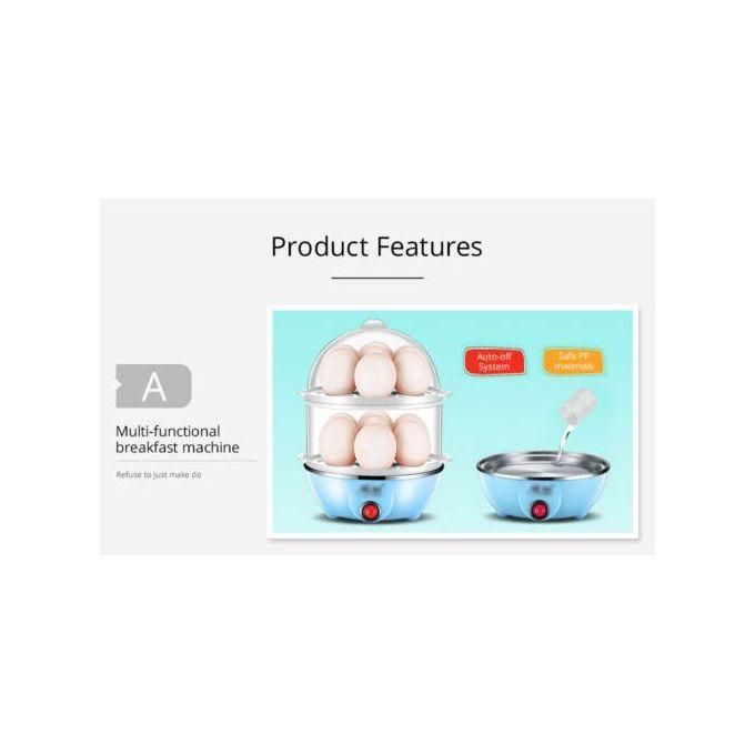 1Double Layer Egg Boiler Egg Vegetable/Corn Steamer-14 eggs poacher