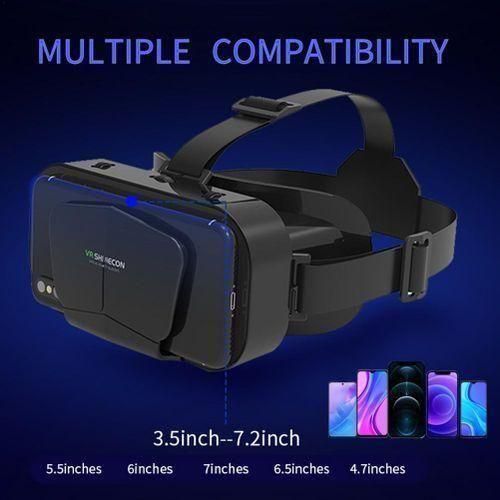 VR SHINECON VR glasses For 4.7-7.0 Inches/Android/WIN/IOS Smartphone Head-mounted 3D VR Headset Virtual Reality Glasses For Phone Movies Video Games