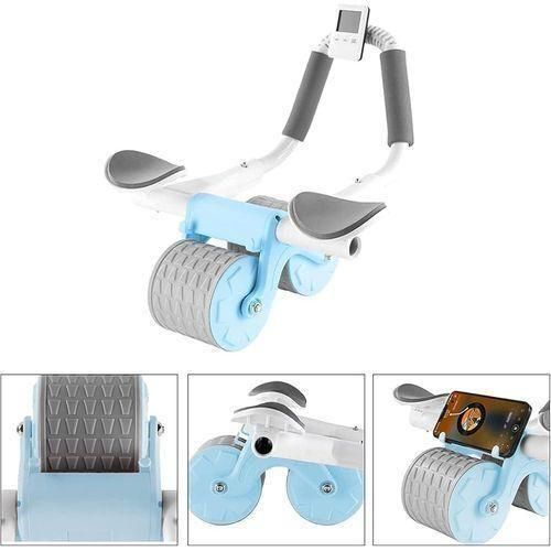 Ab Wheel, Ab Abdominal Exercise Roller With Extra Thick Knee Pad Mat, Automatic Rebound Abdominal Wheel For Core And Abdominal Strength Training, Home Gym Handy Workout Equipment