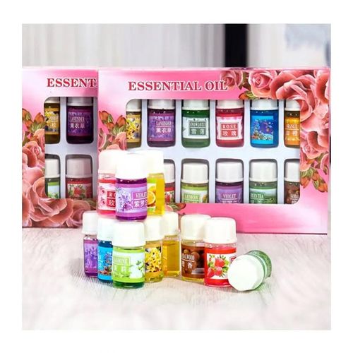 USB Aromatherapy Ultrasonic Humidifier Scent Diffuser + 12pcs Essential Oils