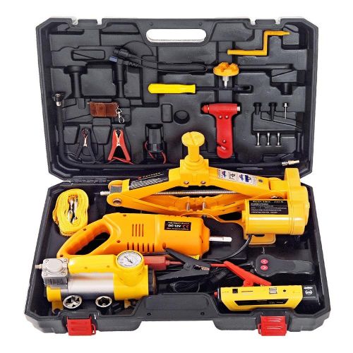 3in One Electric Car Jacks 2 Tons 3 Tons 42cm Portable Floor Scissor Car Lift Jack Knit for Car