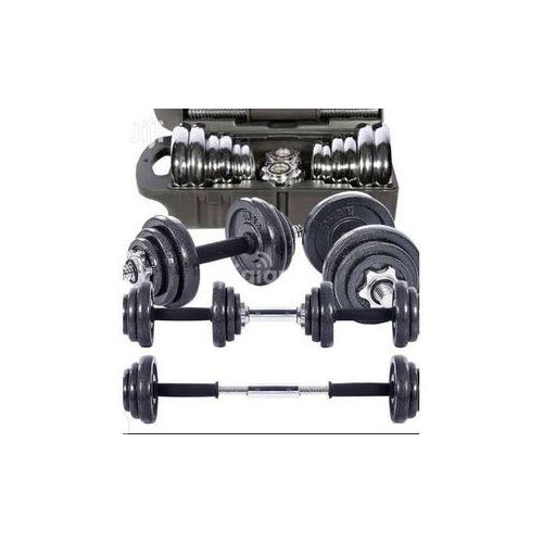 10 Kg Adjustable Chrome Dumbell weight training sets for home/office/gym workout