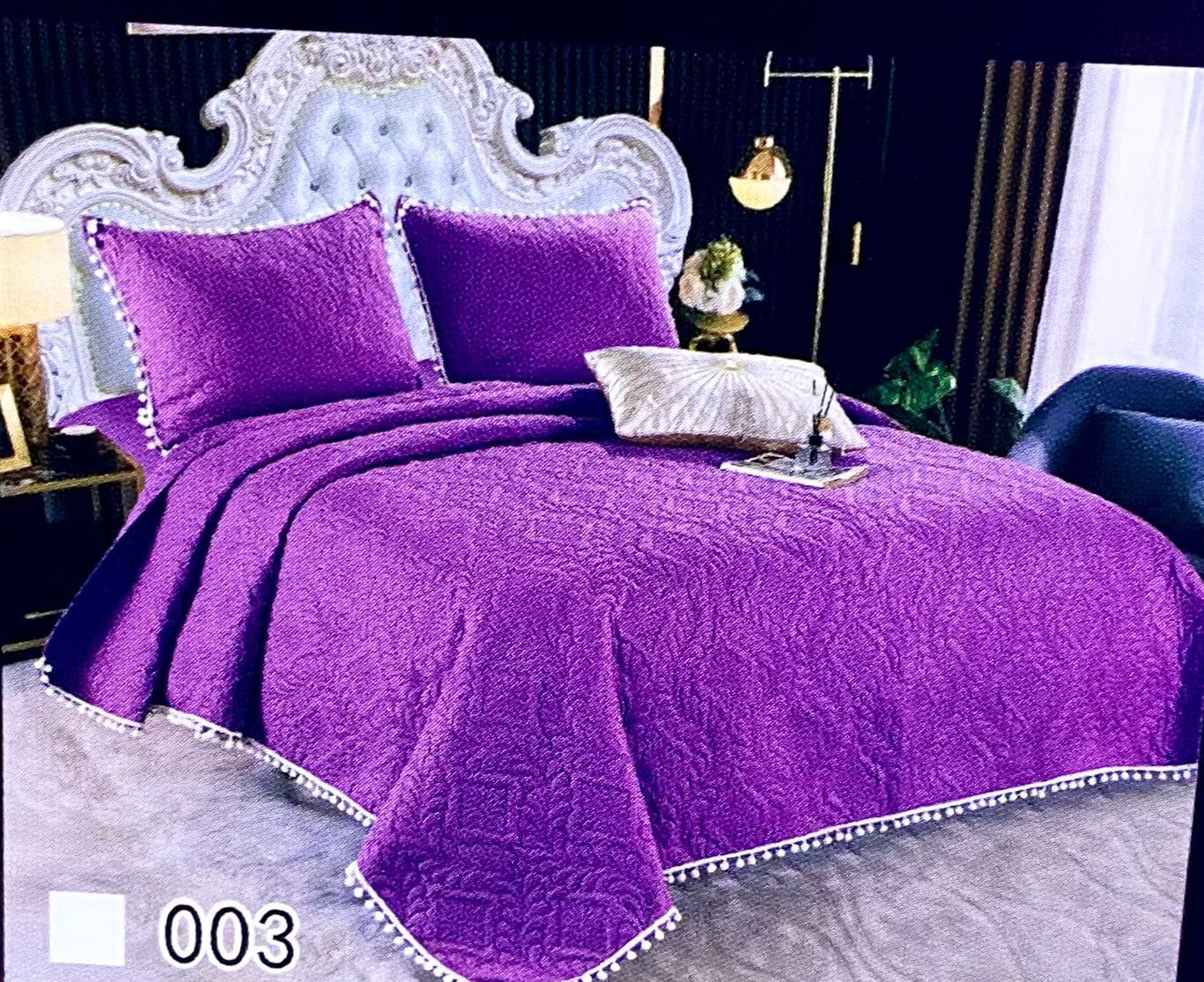 TC Bedcover, one bedsheet and two pillowcase size 6*6