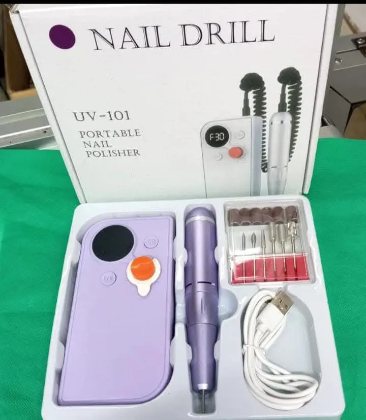 Portable Nail Drill Kit Rechargeable 30000 RPM Electric Professional Cordless E-File Nail Drill Machine Set for Acrylic Nails, Polishing, Manicure Pedicure Tool