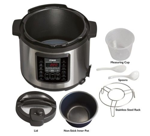 Mika 6L, 1000W Electric Pressure Cooker
