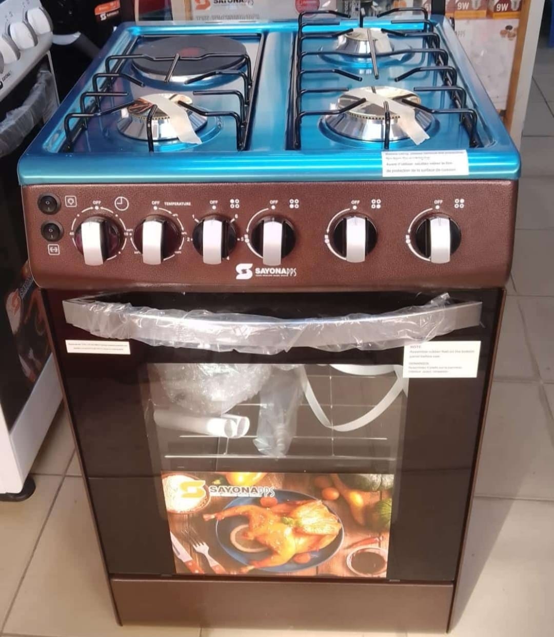 SAYONA 50*50, 3G+1E, Standing Cooker + Electric Oven