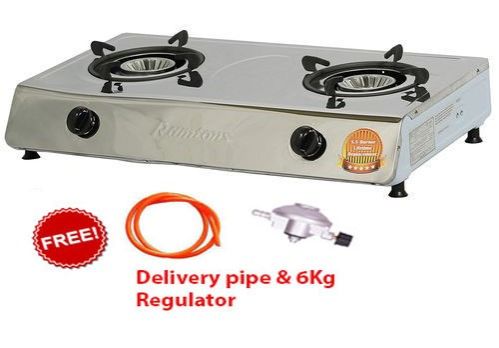 SUPA OFFER!! Ramtons Double Burner Stainless Steel Cooktop