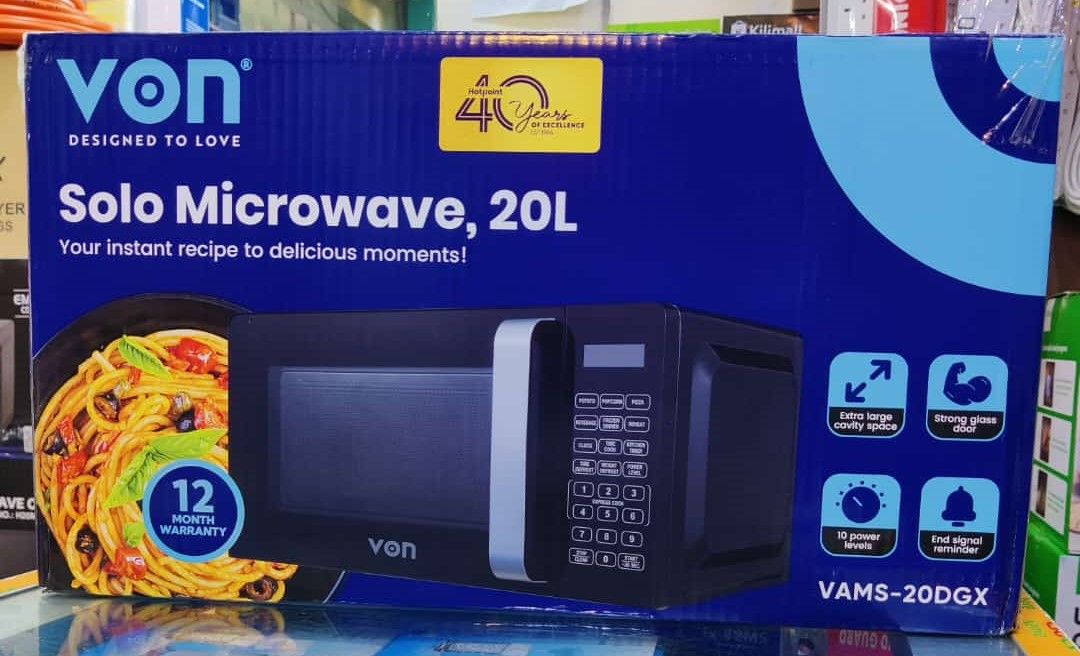 Von Hotpoint VAMS-20DGX, 20L Digital Microwave Oven Solo
