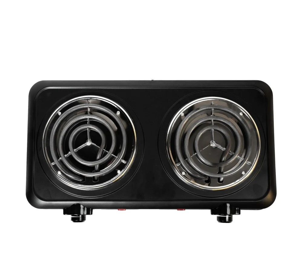 REBUNE 2000W Double Burner Spiral Electric Stove