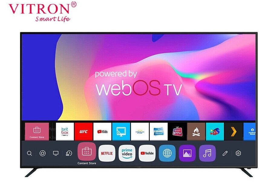 Vitron HTC5588USWO - 55” Inch 4K UHD Smart WebOS LED TV - Black (1YR WRTY)