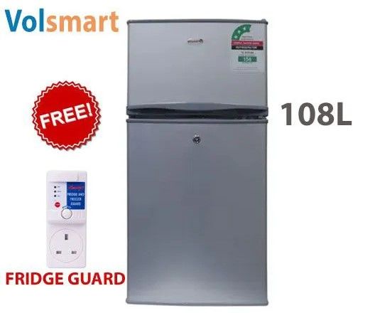 VOLSMART VL-BCD108 Mini Double Door Direct Cool Fridge