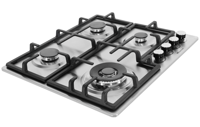 Hisense HHU60GAGR, 60x60 Built-In 4 Burner Gas Hob