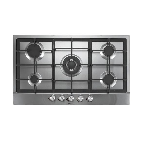 Hisense HHU90GASS Built-in 90x60 Gas Hob 5 Burner With Wok Burner