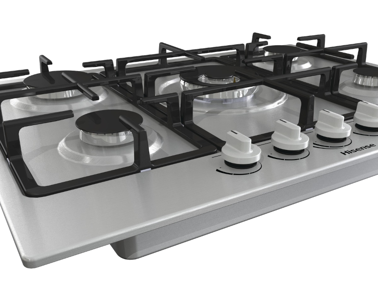 Hisense HHU90GASS Built-in 90x60 Gas Hob 5 Burner With Wok Burner