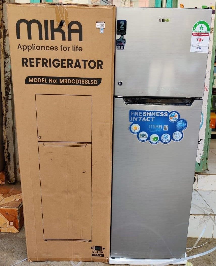 MIKA 168L Double Door Mount Freezer Defrost Fridge + 1 YEAR WARRANTY