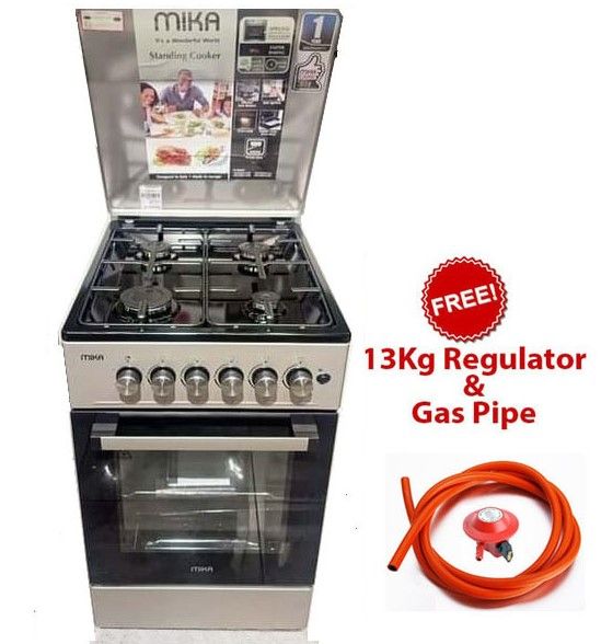 TODAY ONLY!!! MIKA 50x60, All Gas with Electric Oven Free Standing Cooker