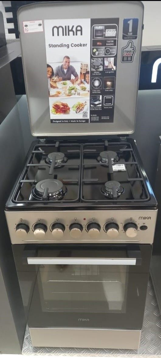 TODAY ONLY!!! MIKA 50x60, All Gas with Electric Oven Free Standing Cooker