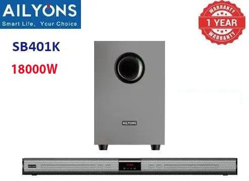 TODAY ONLY!!! AILYONS SB401K, 2.1 CH With Bluetooth Sound Bar