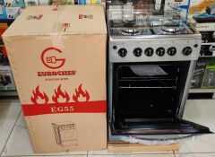 EUROCHEF 50*55, 3 Gas Jet Burners + 1 Hot Plate, Electric Oven Standing Cooker + GIFTS