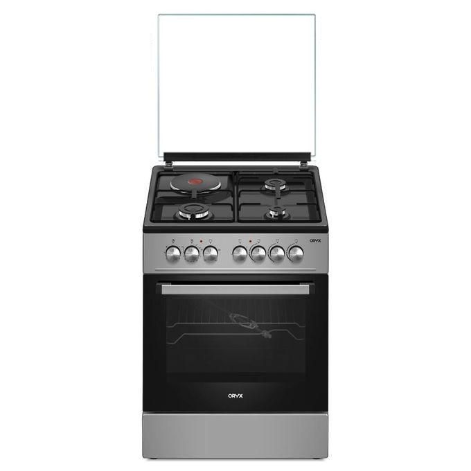 Oryx (Formerly MIKA) 60x60, 3 Gas Jet Burners+1 Rapid Plate, ROTISSERIE, Electric Oven, Standing Gas Cooker