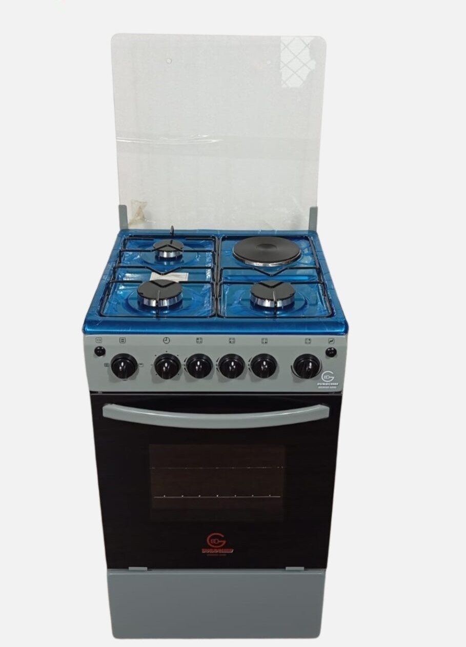Eurochef 50*50, 3 Gas Jet Burners + 1 Hot Plate, Electric Oven Free Standing Gas Cooker